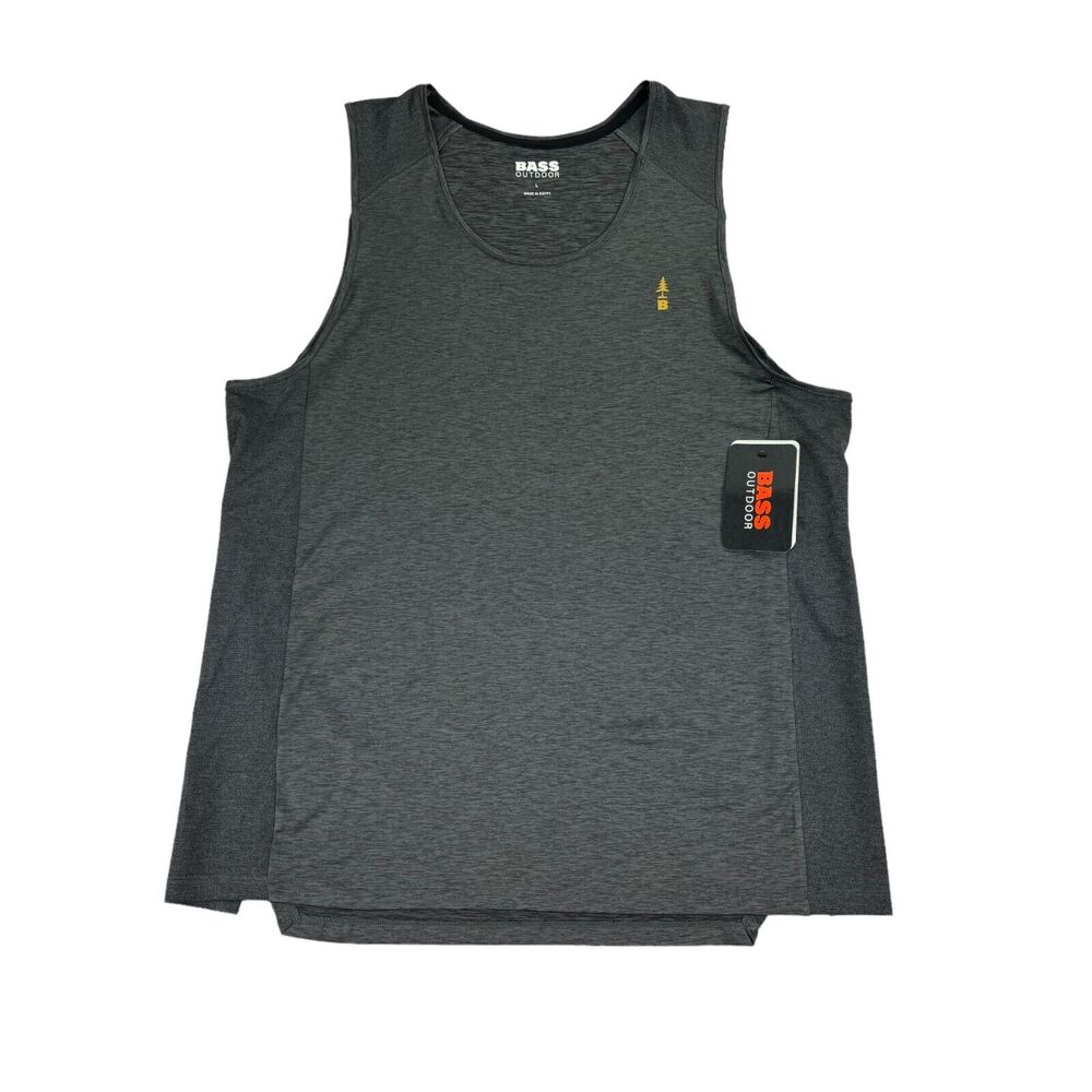 Bass Outdoor Mens Cliff Core Base Layer Athletic Tank Top Charcoal Gray L